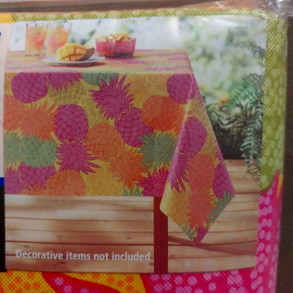Vinyl rectangular table cloth